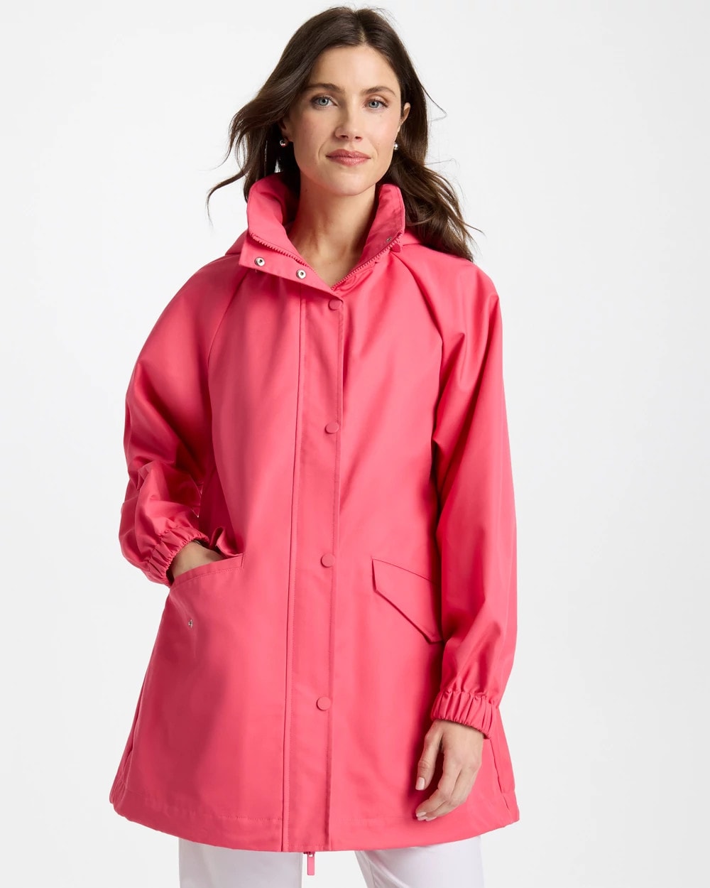 Chico's Zenergy® Twill Rain Jacket at MarketFair Shoppes in